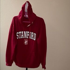 Colosseum Stanford University Red Hoodie Pull Over Sweatshirt Men’s Size L